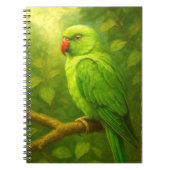 tropical Parrot Notebook - Green Bird Journal (Devant)