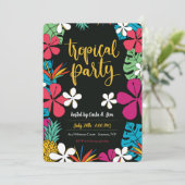 Tropical Party Uitnodigingen (Staand voorkant)