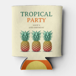 Tropical party with pineapple blikjeskoeler
