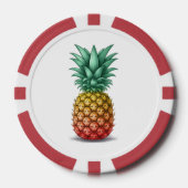 Tropical party with pineapple poker chips (Voorkant)