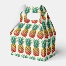 Tropical party with retro pineapple bedankdoosjes