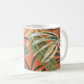 Tropical Pattern With Bright Leaves Jungle Koffiemok (Voorkant rechts)