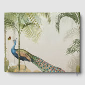 Tropical Peacock Palm Mariage Livre d'or (Verso)