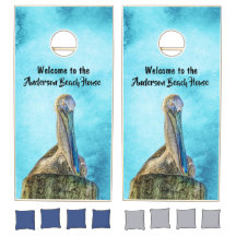 Tropical Pélican Accueil Personnalisé Cornhole boa