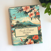 Tropical Personnalisable Yearly Planner Hardcover