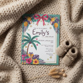 Tropical Pineapple Baby Shower Invitation