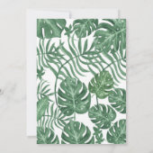 Tropical Pineapple Baby shower uitnodiging (Achterkant)