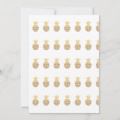 Tropical Pineapple Photo Sla de datum Kaart (Achterkant)