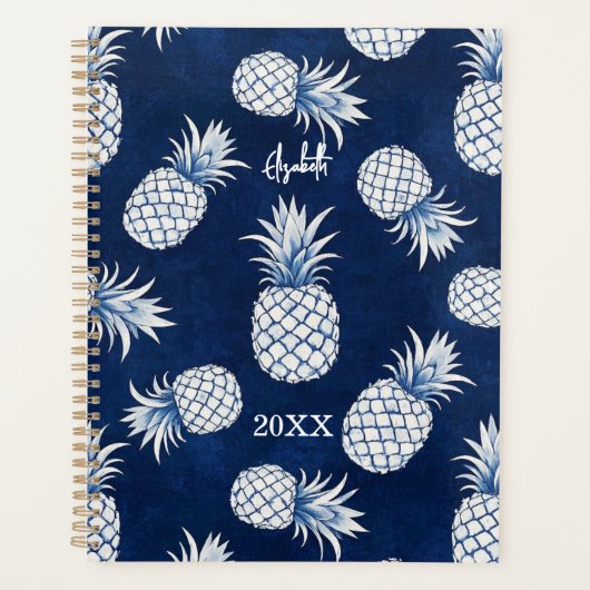 Tropical Pineapple with Name – Watercolor Style (Devant)