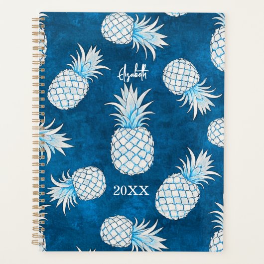 Tropical Pineapple with Name – Watercolor Style (Devant)