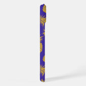 Tropical Pineapple with Name – Watercolor Style iPhone Hoesje (Rechterkant)