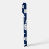 Tropical Pineapple with Name – Watercolor Style iPhone Hoesje (Linkerkant)