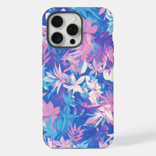 🌺 Tropical Pink & Blue Floral Pattern - Fresh & V