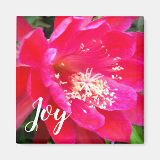 Tropical Pink Flower Photo Magneet
