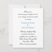 Tropical, Plage, Destination Mariage Invitation (Dos)
