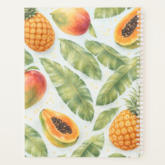 Tropical Planner – Pineapple, Mango & Papaya (Dos)