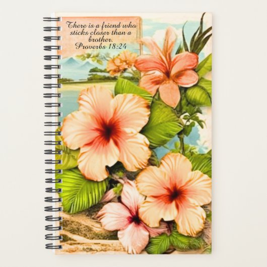 Tropical Planner Proverbes 18:24 (Devant)
