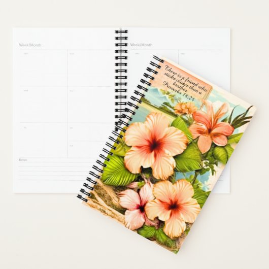 Tropical Planner Proverbs 18:24 (Devant avec enveloppe)