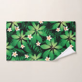 Tropical plumeria lush forest (Serviette à main)