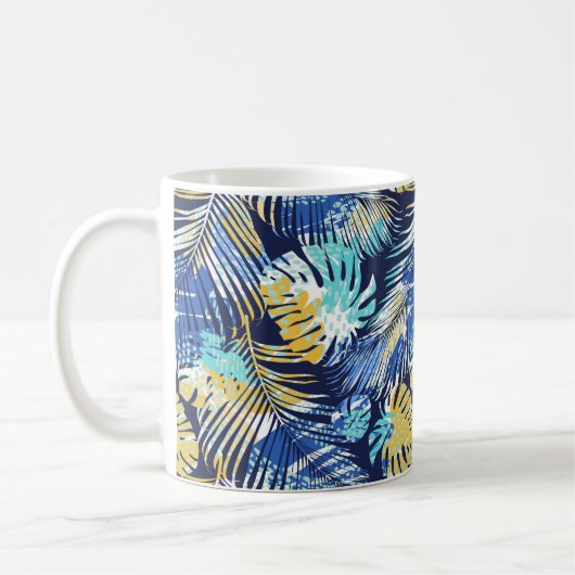 Tropical Print Coffee Mok (Links)