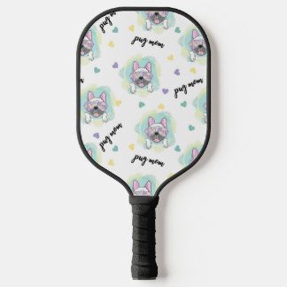 Tropical Pug Pattern Pickleball Paddle