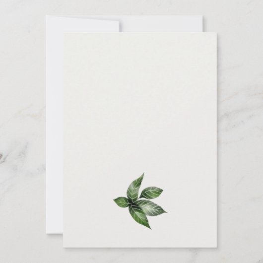 Tropical Rainforest Fiançailles Toucan Invitation (Dos)