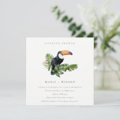 Tropical Rainforest Toucan Couples Invitation de d (Debout devant)