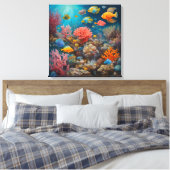 Tropical Reef - Art en toile (Insitu(Chambre))