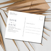 Tropical Resort Bestemming Bruiloft Save the Date Aankondigingskaart