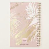 Tropical rose or palmier feuilles abstrait 2023 (Dos)