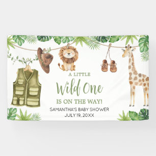 Tropical Safari Oerwoud Animals Baby shower Spandoek