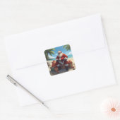 Tropical Santa Sticker –  Christmas on the Beach (Enveloppe)