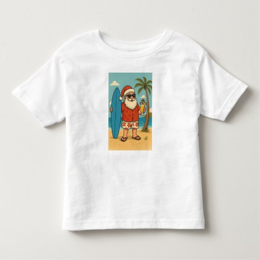 Tropical Santa Vibes T-Shirt | Cool Summer Christm (Devant)