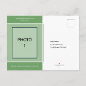 Tropical Save the Date Aankondiging Foto Briefkaar (Achterkant)