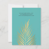 Tropical Save the Date Bleu des Caraïbes (Dos)