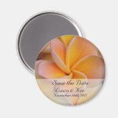 Tropical Save the Date Mariage Magnet (Recto/Verso)