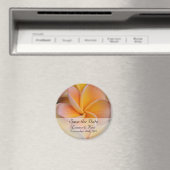 Tropical Save the Date Mariage Magnet (In Situ (Lave-vaisselle))