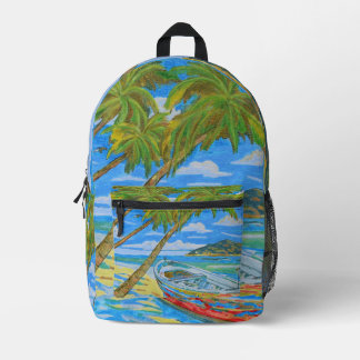 Tropical scene backpack  bedrukte rugzak