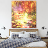 Tropical Scenery 1990 Canvas Afdruk (Insitu (Slaapkamer))