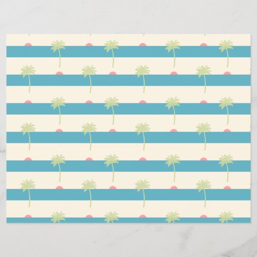 tropical scrapbooking paper flyer (Voorkant)