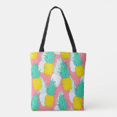 Tropical seamless pattern with exotic pineapples. draagtas (Achterkant)