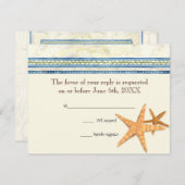 Tropical Shell Paradise - RSVP Respons Kaarten (Voorkant / Achterkant)