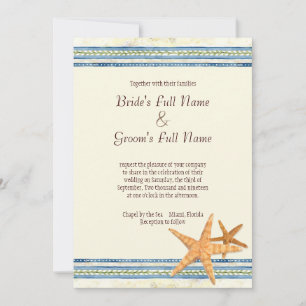Tropical Shell Paradise - Uitnodiging voor bruilof