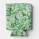 TROPICAL SITCH Groene Ananas Waterverf Blikjeskoeler (Achterkant)