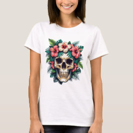 TROPICAL SKULL WOMEN'S T SHIRT