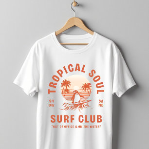 Tropical Soul Surf Club Pinguïn Retro T-shirt