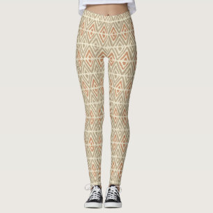 Tropical Spa Coordinates - Tribal Zig Zag Leggings