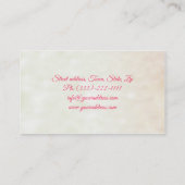 Tropical Spa Resort Creamy Carte de visite (Dos)