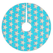 Tropical Sparkling Starfish Christmas Holiday  Kerstboom Rok (Voorkant)