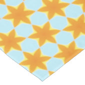 Tropical Starfruit Pattern Blue Orange  Tafelkleed (Gekanteld)